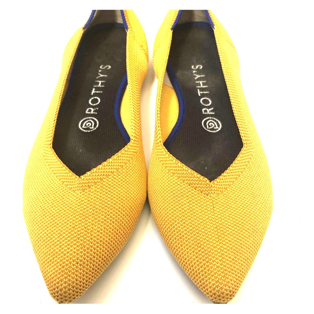Rothy’s 9 marigold yellow 9 points.  Worn twice!
